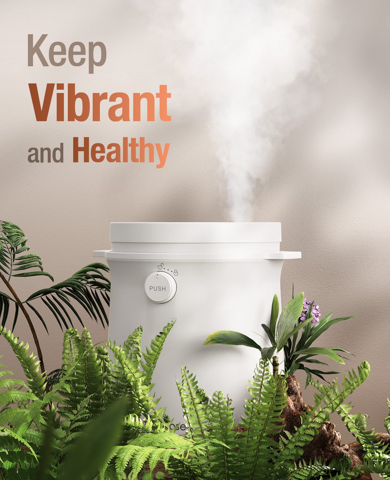 Warm Mist Humidifier, 3L Easy Clean Humidifier, Stainless Steel Dishwashable Bedroom Steam Humidifiers, Simple Use LED Screen, Sleep Mode with Quiet Humidifer