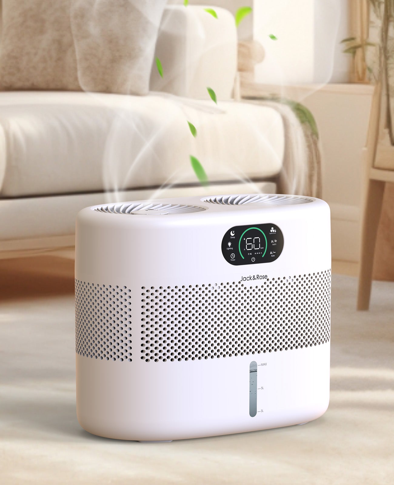Large Evaporative Humidifier for Large Room-No White Dust