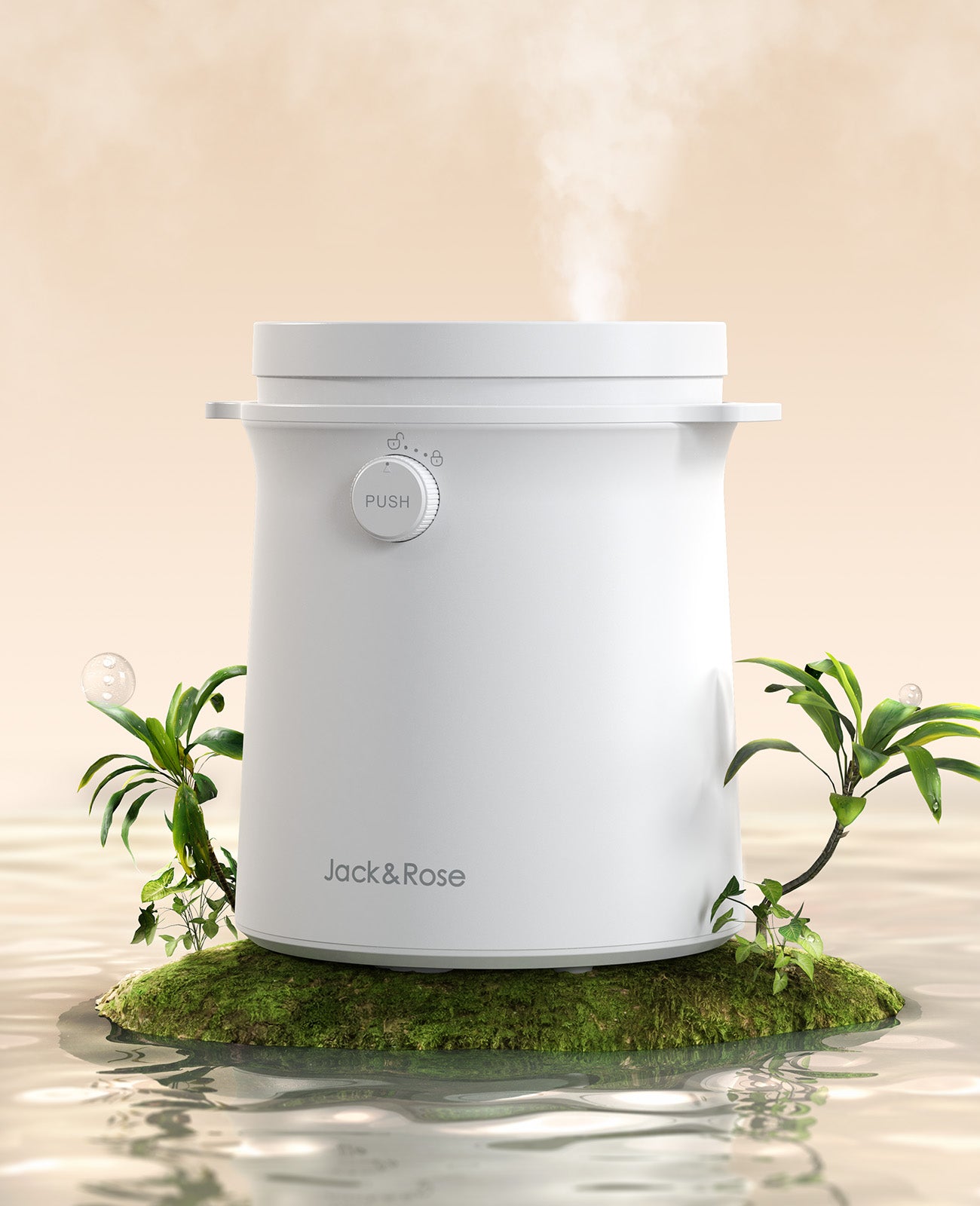 Warm Mist Humidifier, 3L Easy Clean Humidifier, Stainless Steel Dishwashable Bedroom Steam Humidifiers, Simple Use LED Screen, Sleep Mode with Quiet Humidifer