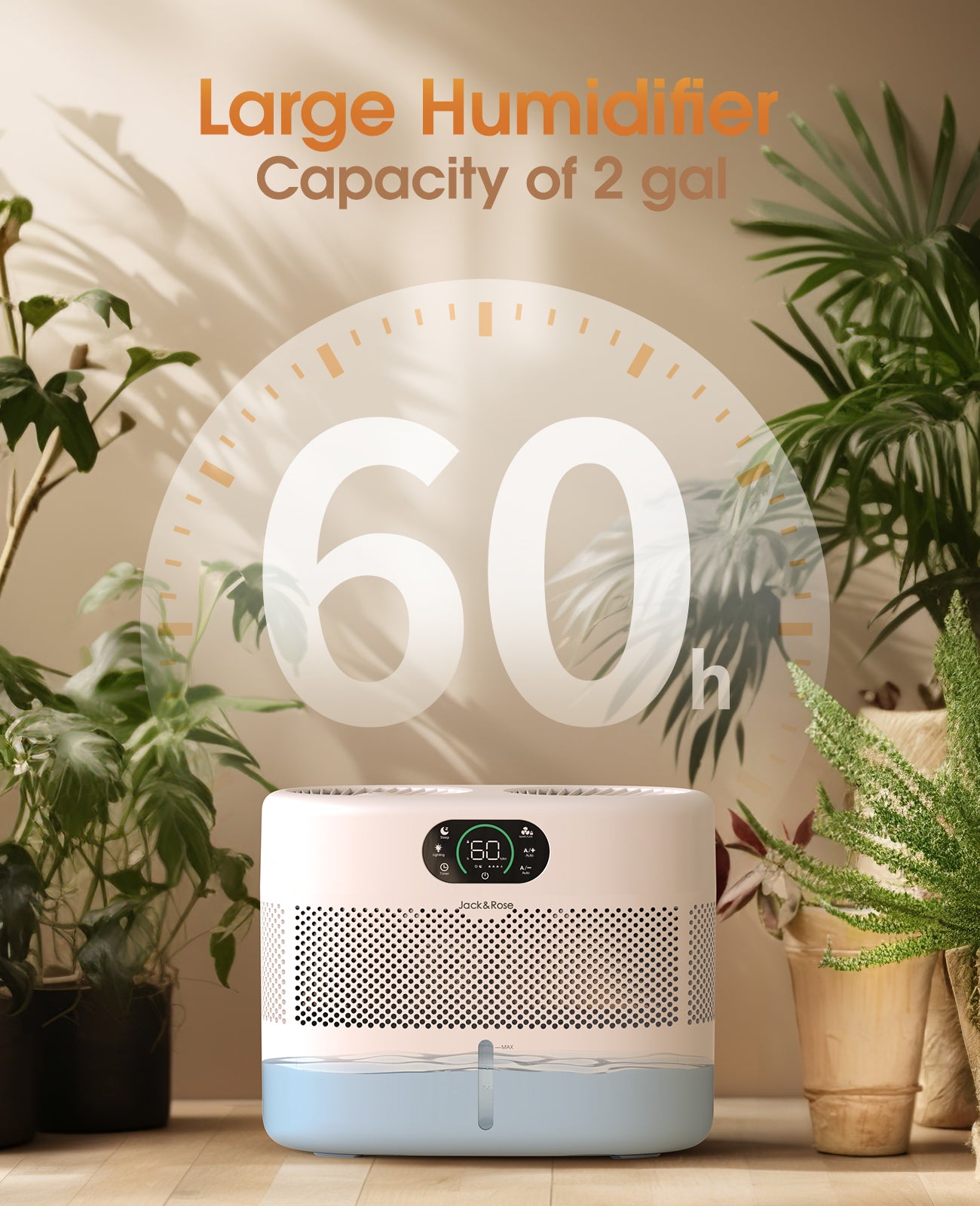 Large Evaporative Humidifier for Large Room-No White Dust