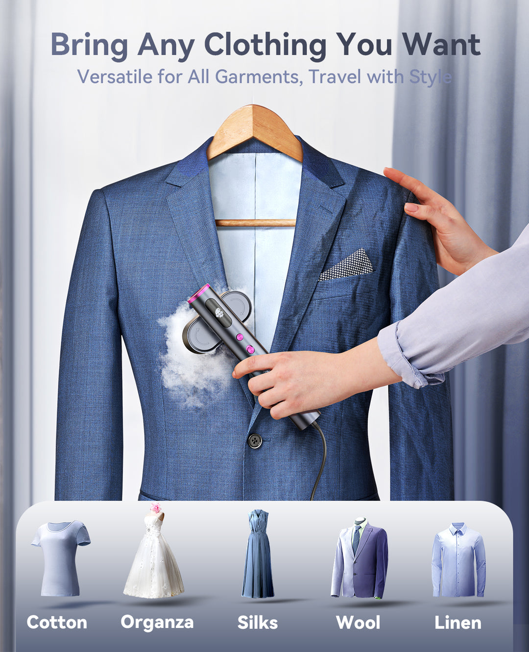 Jack ＆ Rose Kylo Travel Steamer for Clothes