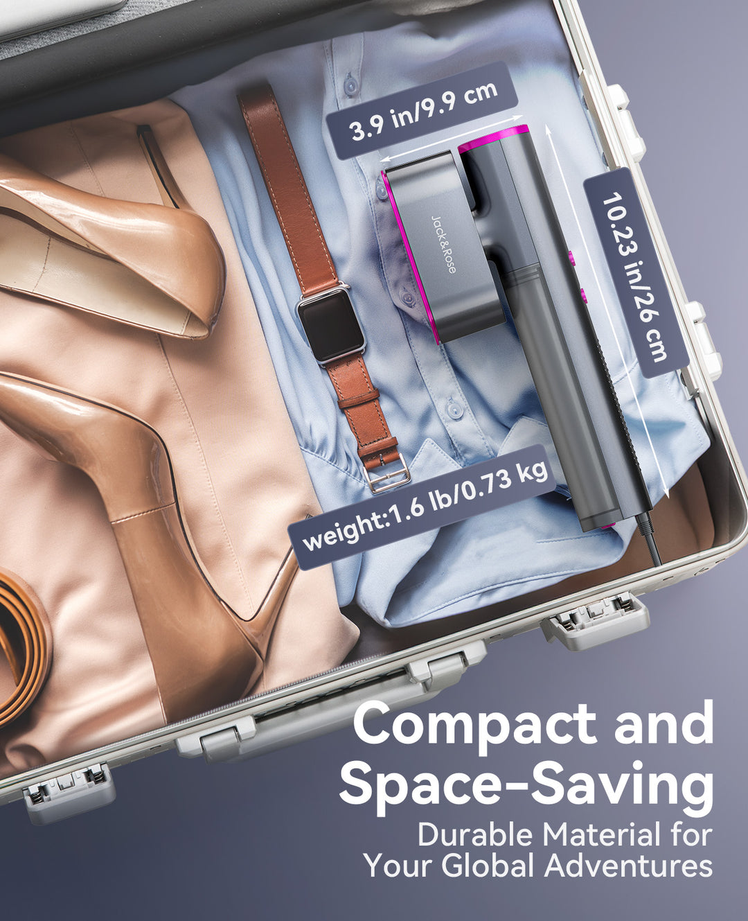 Jack ＆ Rose Kylo Travel Steamer for Clothes