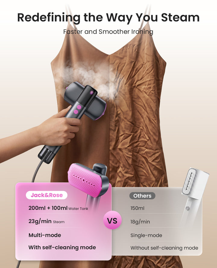 Jack & Rose Travel Steamer for Clothes 1200W