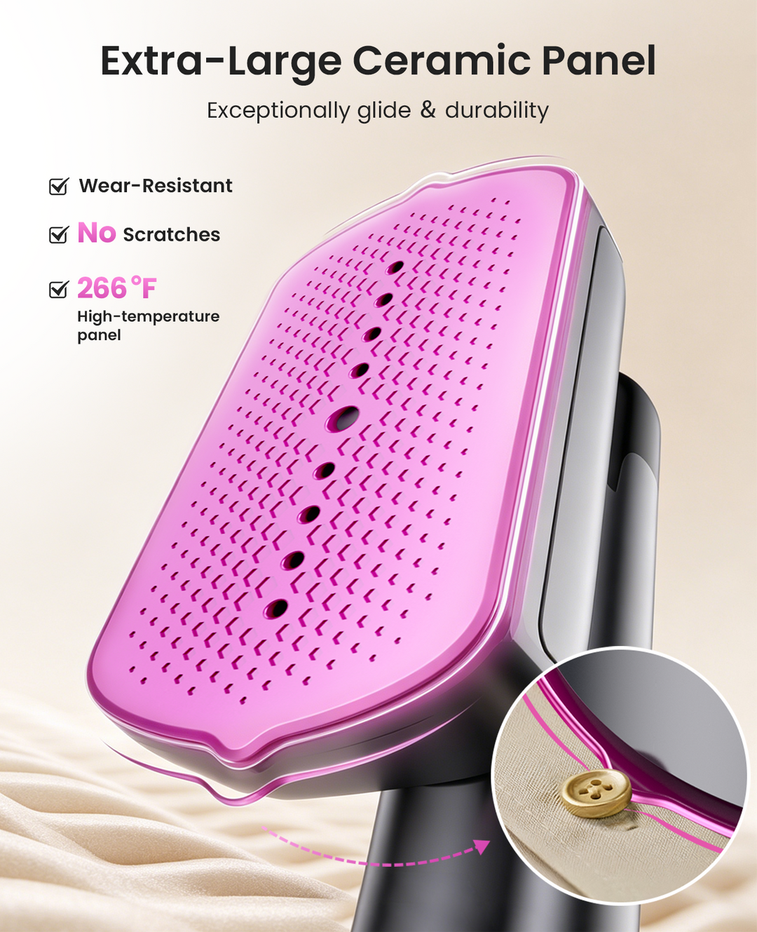 Jack & Rose Travel Steamer for Clothes 1200W