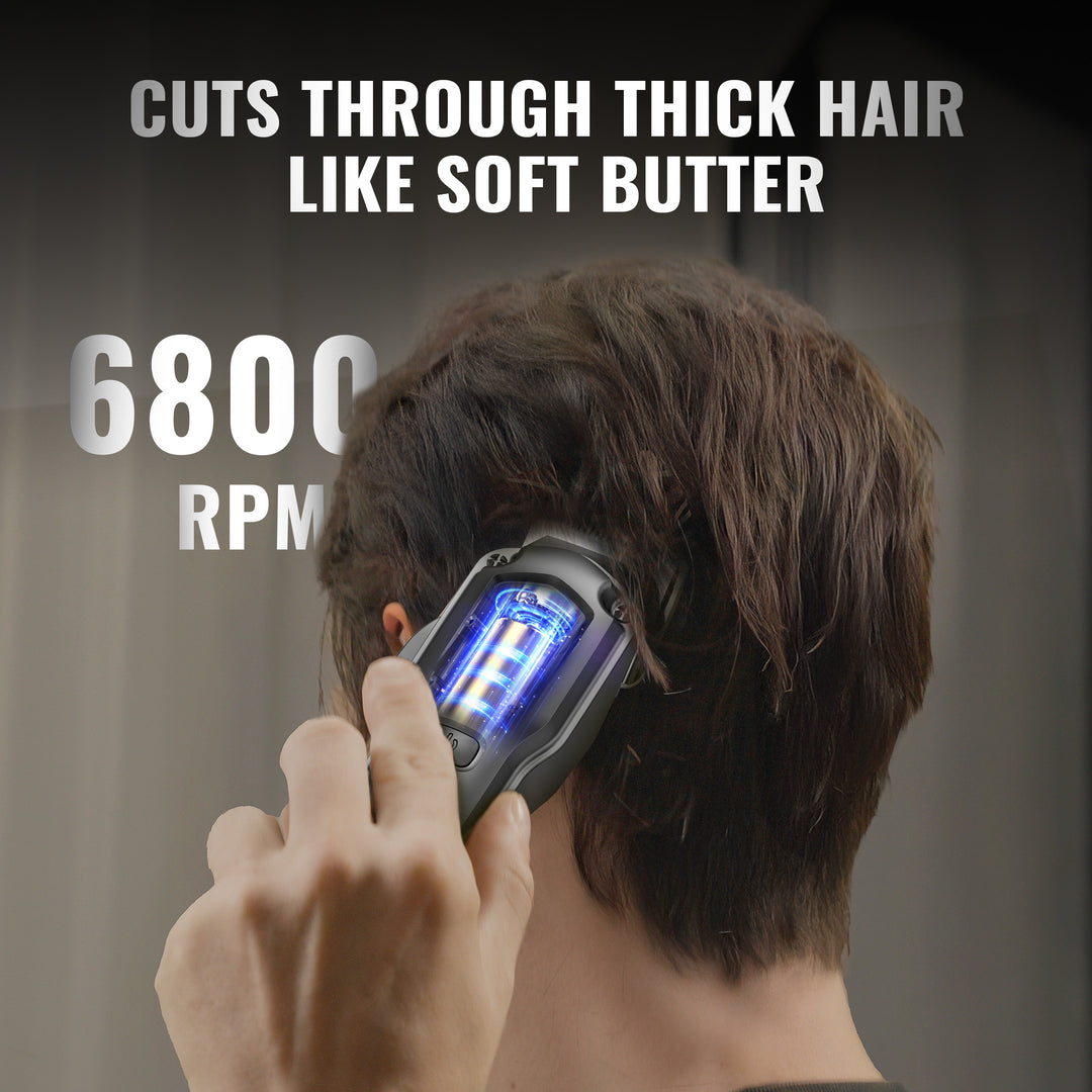 Jack & Rose A6 Cordless Hair Clippers for Men, Heavy Duty All Metal Barber Clippers with Carbon Blade, Rechargeable Professional Hair Clippers