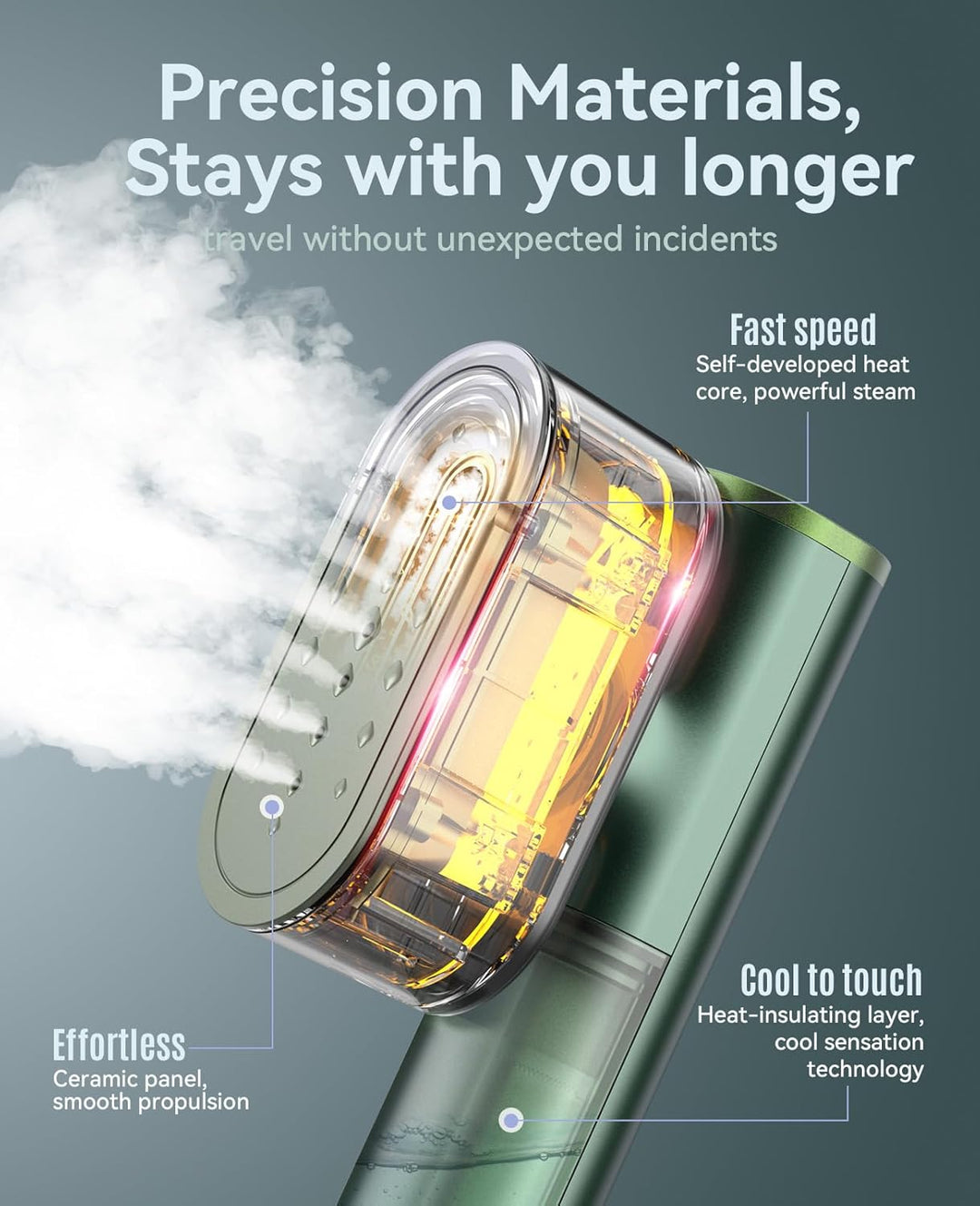 Jack ＆ Rose Kylo Travel Steamer for Clothes